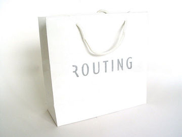 Kundenspezifische aufbereitende Weißbuch-Einkaufstaschen mit Griffen
