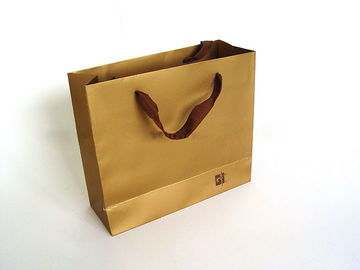 Einkauf-Papier-Fördermaschinen-Taschen Browns Kraftpapier mit Griff