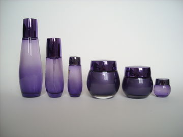 Gewohnheit 2 Unze 8 Unze färbte leere Emulsions-kosmetische Glasflaschen und Gläser