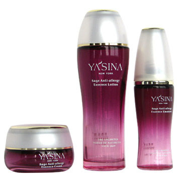 Gewohnheit 4 Unze 1 geblasene farbige leere Emulsions-kosmetische Glasflaschen und Gläser Unze