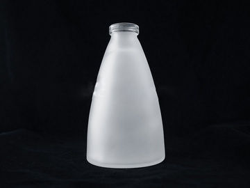 Großer Flint Frosted Glass Beverage Bottles 300ML mit GEWICHT Kappe