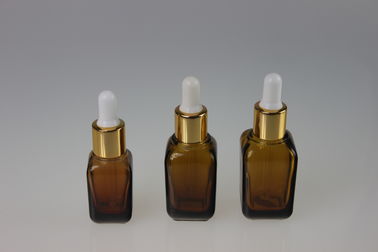 Personifizierte Amber Essential Oil Glass Bottles 35ML 25ML 15ML mit Tropfenzähler